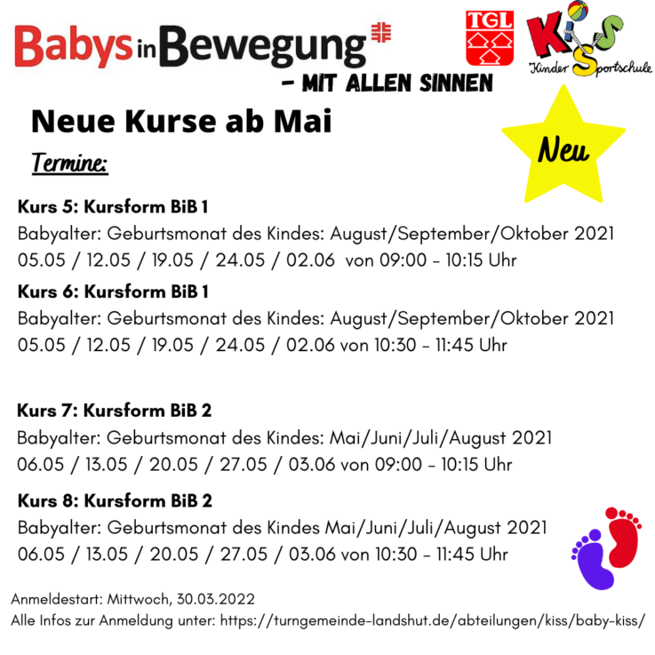 Kiss: Neue „Babys in Bewegung“ Kurse ab Mai