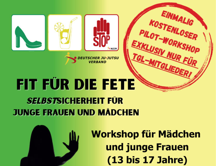 Bereits am Samstag für TGL-Mitglieder: Pilotprojekt „Fit für die Fete“ für Mädchen und junge Frauen – Noch anmelden!