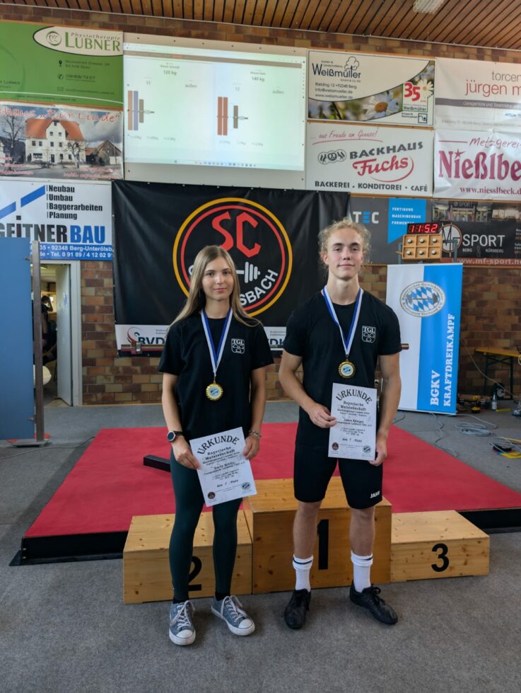 Neun Titel für TGL-Powerlifter bei Bayerischen Meisterschaften