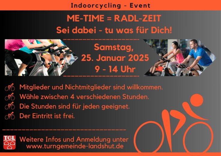 Indoorcycling-Event am Samstag, 25. Januar 2025