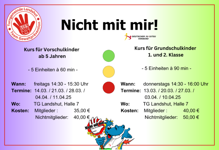 Selbstbehauptungs- und Selbstverteidigungskurse für Vor- und Grundschulkinder